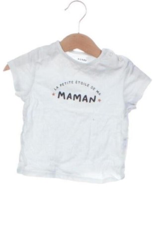Kinder T-Shirt Kiabi, Größe 6-9m/ 68-74 cm, Farbe Weiß, Preis 6,99 €