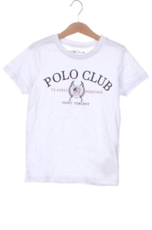 Kinder T-Shirt Polo Club, Größe 4-5y/ 110-116 cm, Farbe Weiß, Preis 12,99 €