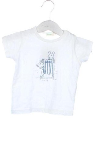 Παιδικό μπλουζάκι United Colors Of Benetton, Μέγεθος 3-6m/ 62-68 εκ., Χρώμα Λευκό, Τιμή 8,00 €
