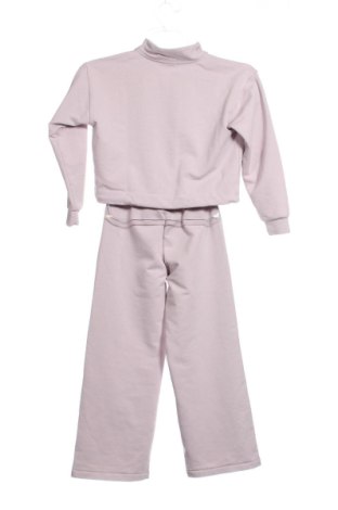 Kinder Sportanzug Contrast, Größe 7-8y/ 128-134 cm, Farbe Aschrosa, Preis 21,00 €