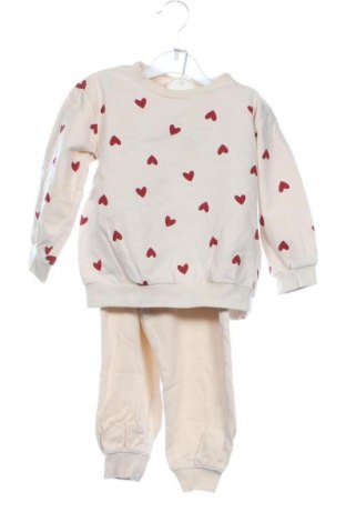 Set trening se copii H&M, Mărime 2-3y/ 98-104 cm, Culoare Bej, Preț 104,10 Lei