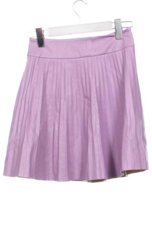 Fustă de piele Zara, Mărime XS, Culoare Mov, Preț 215,99 Lei