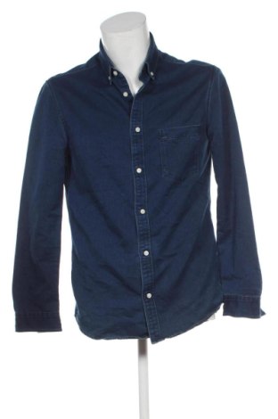 Мъжка риза H&M, Размер M, Цвят Син, Цена 13,80 €, #136467858