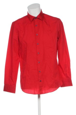 Herrenhemd Jake*s, Größe L, Farbe Rot, Preis 22,99 €