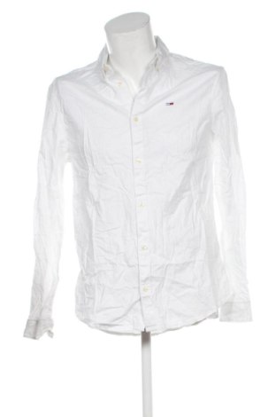 Мъжка риза Tommy Jeans, Размер L, Цвят Бял, Цена 32,21 €