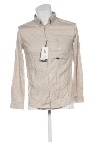 Herrenhemd Unbranded, Größe S, Farbe Beige, Preis 19,99 €