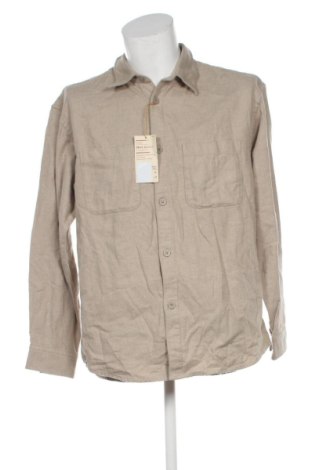 Мъжка риза Unbranded, Размер L, Цвят Бежов, Цена 15,33 €, #136412317