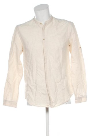 Herrenhemd Zara, Größe M, Farbe Ecru, Preis 22,99 €