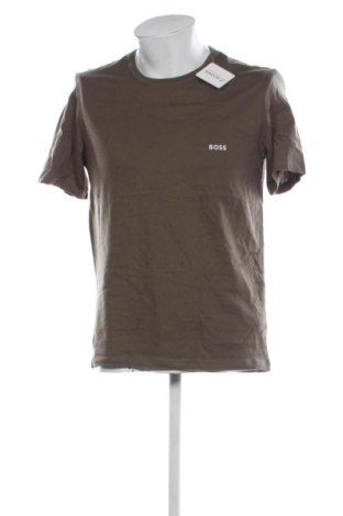 Męski T-shirt BOSS, Rozmiar L, Kolor Zielony, Cena 187,55 zł