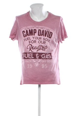 Мъжка тениска Camp David, Размер L, Цвят Розов, Цена 13,80 €