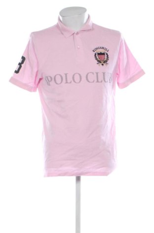 Мъжка тениска Kingshill Polo club, Размер L, Цвят Розов, Цена 9,20 €