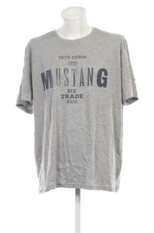 Męski T-shirt Mustang, Rozmiar 4XL, Kolor Szary, Cena 91,99 zł