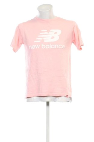 Męski T-shirt New Balance, Rozmiar M, Kolor Różowy, Cena 72,99 zł, #136427906