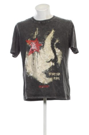Męski T-shirt Romwe, Rozmiar L, Kolor Czarny, Cena 53,58 zł
