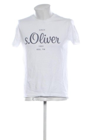 Ανδρικό t-shirt S.Oliver, Μέγεθος M, Χρώμα Λευκό, Τιμή 9,99 €