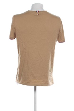Męski T-shirt Tommy Hilfiger, Rozmiar L, Kolor Beżowy, Cena 91,99 zł
