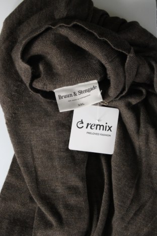 Férfi pulóver Bruun & Stengade, Méret XXL, Szín Barna, Ár 35 839 Ft