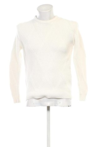 Мъжки пуловер Zara, Размер M, Цвят Бял, Цена 16,31 €, #136451964