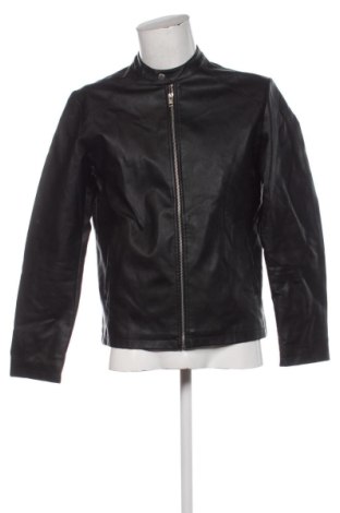 Ανδρικό δερμάτινο μπουφάν Jack & Jones, Μέγεθος L, Χρώμα Μαύρο, Τιμή 85,01 €