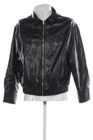 Ανδρικό δερμάτινο μπουφάν Zara, Μέγεθος S, Χρώμα Μαύρο, Τιμή 46,00 €