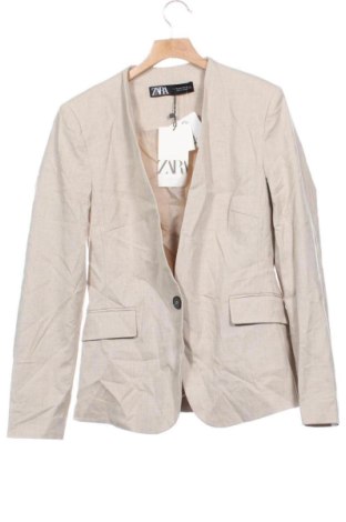 Ανδρικό σακάκι Zara, Μέγεθος S, Χρώμα  Μπέζ, Τιμή 75,99 €
