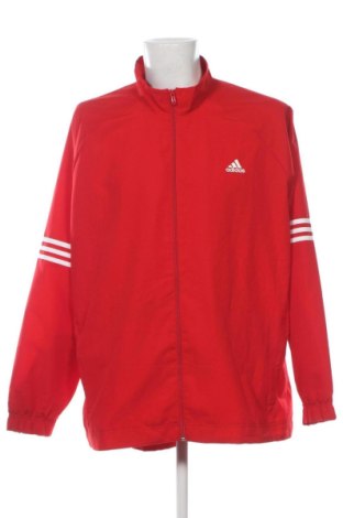Ανδρική αθλητική ζακέτα Adidas, Μέγεθος 3XL, Χρώμα Κόκκινο, Τιμή 29,99 €