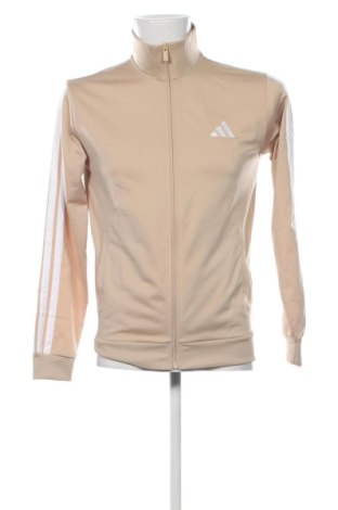Ανδρική αθλητική ζακέτα Adidas, Μέγεθος S, Χρώμα  Μπέζ, Τιμή 66,99 €