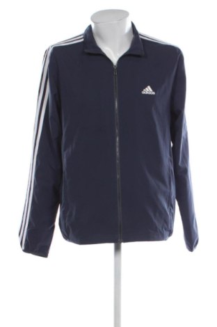 Ανδρική αθλητική ζακέτα Adidas, Μέγεθος XL, Χρώμα Μπλέ, Τιμή 29,99 €