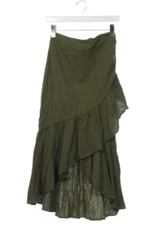 Fustă Zara, Mărime XS, Culoare Verde, Preț 72,00 Lei