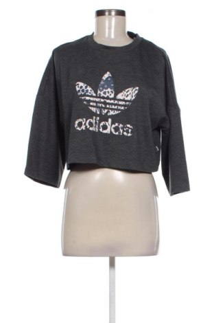 Γυναικεία μπλούζα Adidas, Μέγεθος L, Χρώμα Γκρί, Τιμή 29,99 €