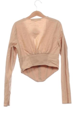 Bluză de femei Bershka, Mărime XS, Culoare Bej, Preț 51,00 Lei