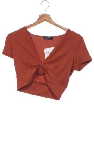 Bluzka damska Bershka, Rozmiar XS, Kolor Brązowy, Cena 51,99 zł