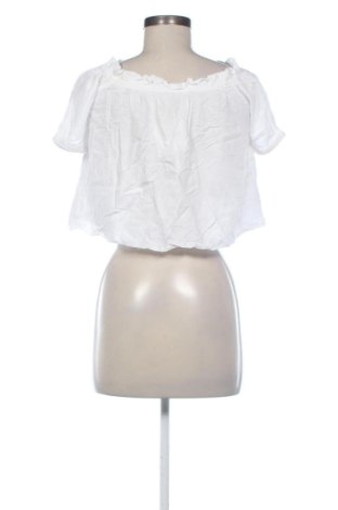 Bluză de femei Bershka, Mărime M, Culoare Alb, Preț 60,99 Lei