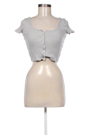 Damen Shirt Bershka, Größe S, Farbe Grau, Preis 9,70 €