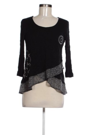 Bluzka damska Desigual, Rozmiar L, Kolor Czarny, Cena 129,99 zł