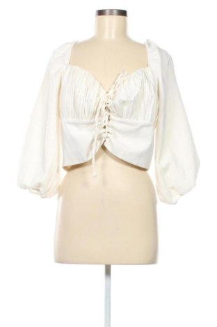 Bluzka damska Gina Tricot, Rozmiar L, Kolor ecru, Cena 53,99 zł