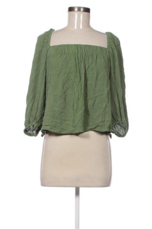 Дамска блуза Mango, Размер XS, Цвят Зелен, Цена 14,31 €