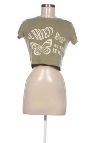 Дамска блуза Pull&Bear, Размер M, Цвят Зелен, Цена 10,22 €