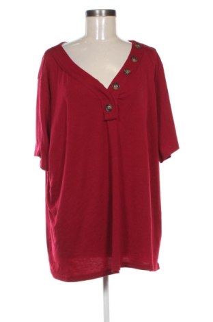 Damen Shirt SHEIN, Größe 4XL, Farbe Rot, Preis 12,99 €