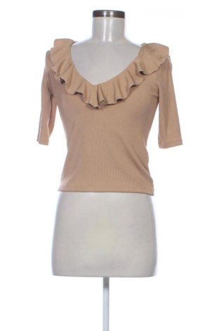 Damen Shirt Stradivarius, Größe M, Farbe Beige, Preis 12,99 €