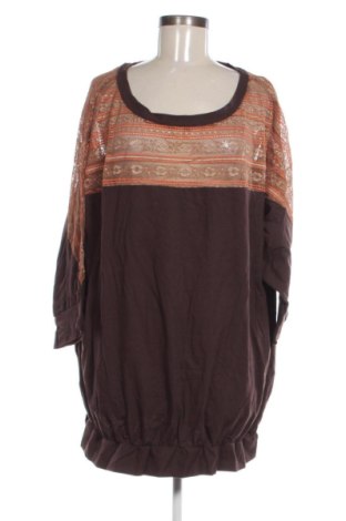 Γυναικεία μπλούζα Unbranded, Μέγεθος 3XL, Χρώμα Καφέ, Τιμή 10,00 €