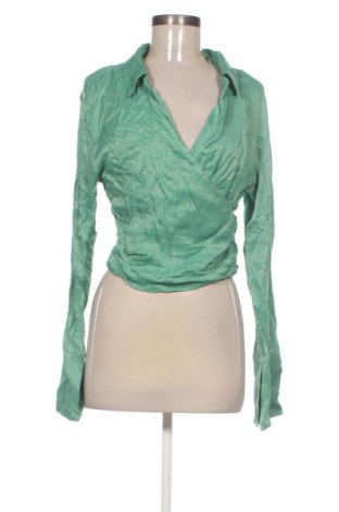Дамска блуза Zara, Размер XL, Цвят Зелен, Цена 31,65 €