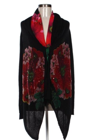 Damen Strickjacke Desigual, Größe L, Farbe Schwarz, Preis 32,00 €