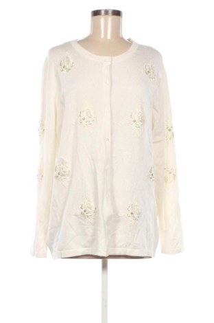 Damen Strickjacke Judith Williams, Größe XL, Farbe Weiß, Preis 15,00 €