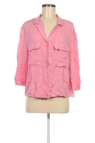 Дамска риза Bershka, Размер L, Цвят Розов, Цена 13,29 €