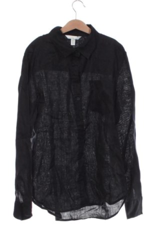 Γυναικείο πουκάμισο H&M, Μέγεθος XS, Χρώμα Μαύρο, Τιμή 15,00 €