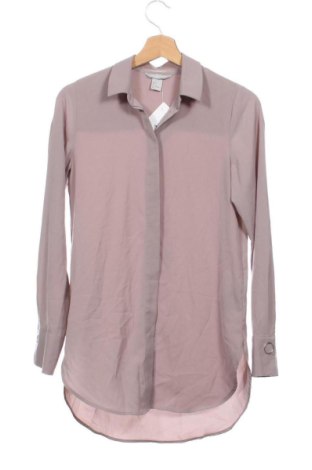 Γυναικείο πουκάμισο H&M, Μέγεθος XS, Χρώμα  Μπέζ, Τιμή 13,00 €