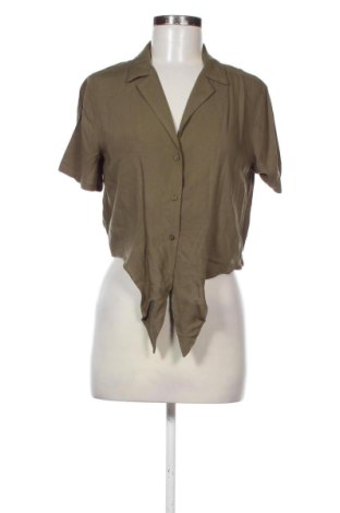 Cămașă de femei Pull&Bear, Mărime S, Culoare Verde, Preț 67,77 Lei