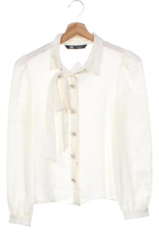 Dámska košeľa  Zara, Veľkosť XS, Farba Kremová, Cena  13,81 €, #136490937