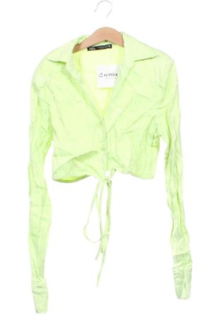 Дамска риза Zara, Размер XS, Цвят Зелен, Цена 14,31 €